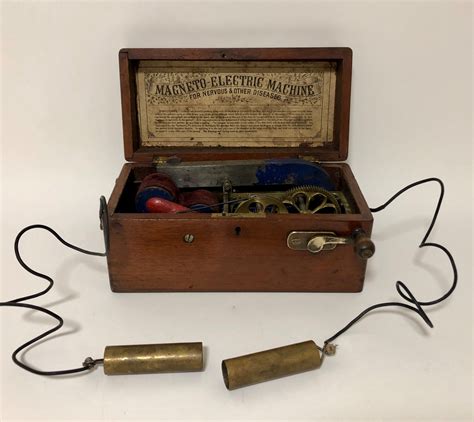 antique electric shock box|41 results for antique electric shock machine .